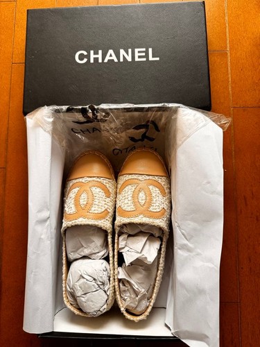 Chanel espadrilles beige tweed - chanel,