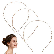 3 Stück Haarreif Metall