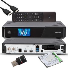 ►VU+ Uno SE 4K 1x DVB-S2 FBC Twin Tuner Linux Receiver UHD 300 Mbit WLAN 1TB HDD