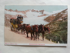 Schweizerische Gebirgspost, Postkutsche, Pferde Gotthard Pass um 1910