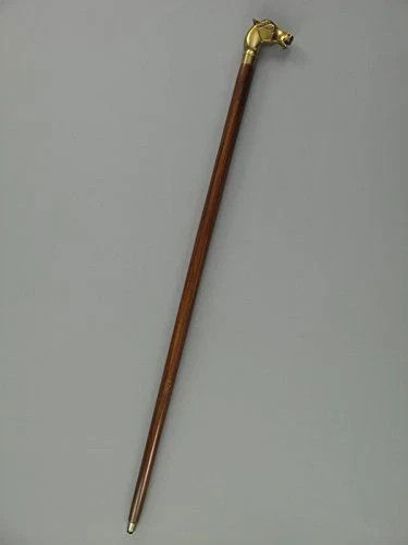 Pferdekopf holz gehstock - pferdekopf,