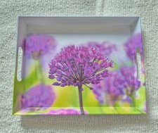 EMSA Tablett Melamin Motiv Alliums  Zierlauch  40x31 cm kratzfester Fotodruck