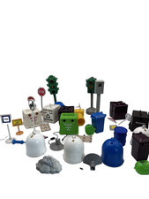 Dickie Toys Batteriebetriebene Ampel - Sammlung Verkehrsschilder versch. Marken