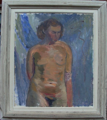 Stehender weiblicher akt - weiblicher,