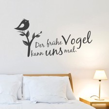  Wandtattoo Spruch "Der frühe