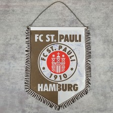 1 original großer FC St. Pauli Hamburg Wimpel 40cm signiert Bundesliga Fußball