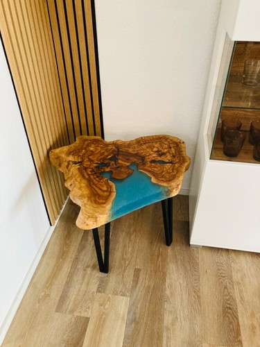 Olivenholz tisch epoxidharz - tisch,