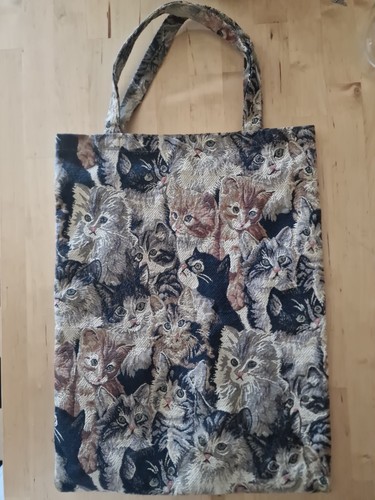Jaquard gobelin tasche - jaquard, katzen