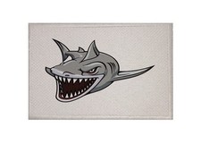 Aufnäher Hai Fahne Flagge Aufbügler Patch 9 x 6 cm