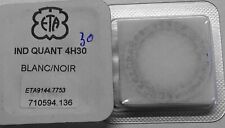 Armbanduhr Eta Valjoux 7753 Indicator Kalender A 4H30 Weiß und Schwarz