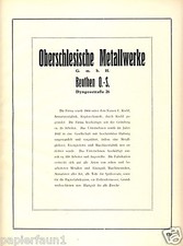 Oberschlesische metallwerke - oberschlesische,