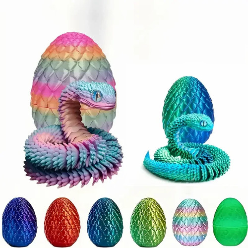 Gedruckte schlangenfigur - 3d,