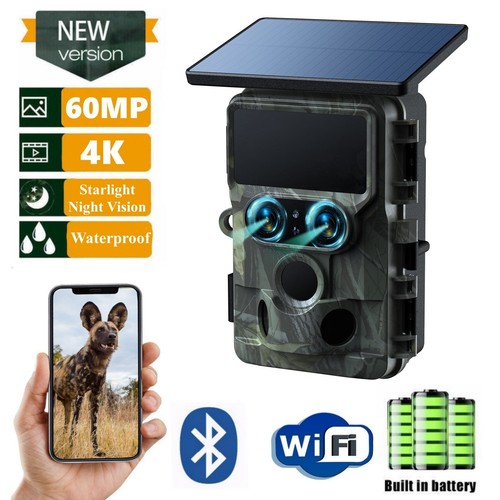 Solar 60mp wildkamera - 4k,