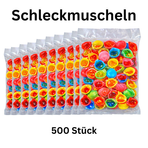 500 bunte schleckmuscheln - 500,