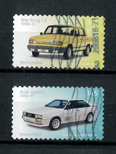 BRD Nr. 3378, 3379 Wartburg Audi Quattro Autos Kraftfahrzeuge Automobile Cars