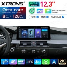 12,3" Für BMW X3 F25 X4 F26 Autoradio Android 14 Qualcomm 680 Octa Kern 8G+128GB