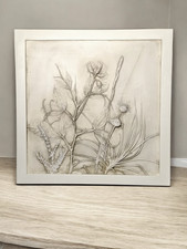 Bas Relief, Pflanzen, Gips