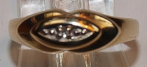 Ring gold333 diamant - gold333/-,