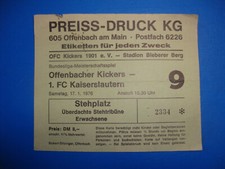 75/76 Ticket OFC Kickers