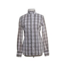 Fior Da Liso, Hemd, Größe: 36, Grau/Weiß, Elasthan/Polyamid, Karo, Damen #ypG