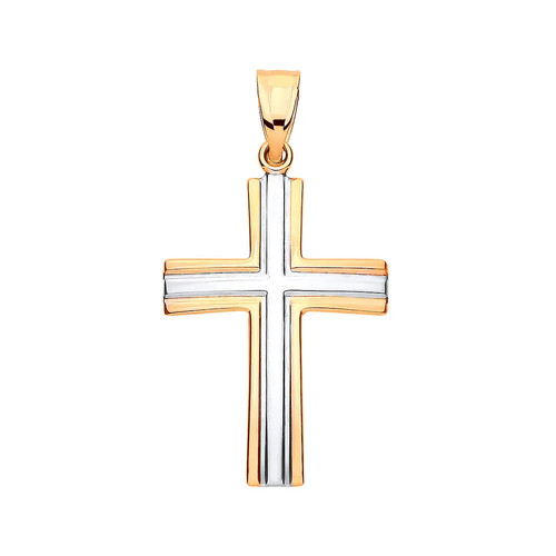 Kreuz anhänger gelbgold - anhänger,