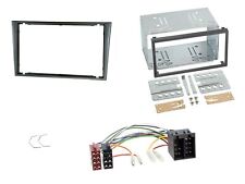 Einbauset Doppel DIN Autoradio für Opel Corsa C ISO 2000-2004 aluminium