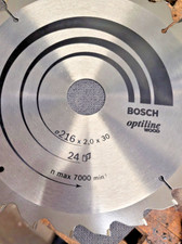 Bosch Sägeblatt optiline wood 216 x 2,0 x 30  ---  24 Zahn Kreissäge Kappsäge