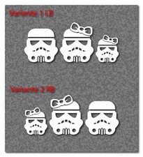 Star Wars Trooper Family Girl Boy Startrooper Sticker Auto Fun Farbwahl SW008