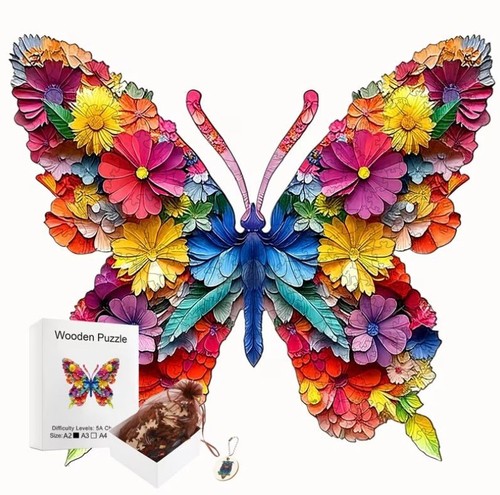 Holzpuzzle schmetterling - 2d,