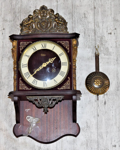 Vintage antike odo wanduhr - vintage, /