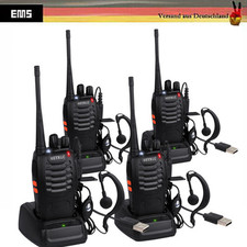 4x Walkie Talkie UHF Sprechfunkgeräte Handfunkgerät Set 16Kanäle 2-Wege-Radio