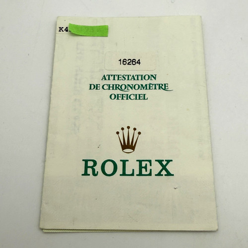 Rolex datejust 16264 garantie - rolex,