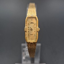 Elegante Tempic Damen Uhr – Goldfarben mit Wabenmuster