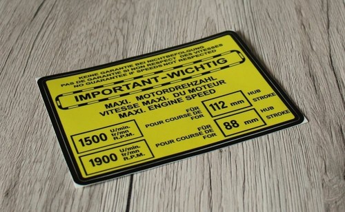 Ihc aufkleber warnaufkleber - ihc,