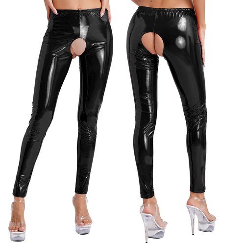 Damen wetlook leggings - damen,