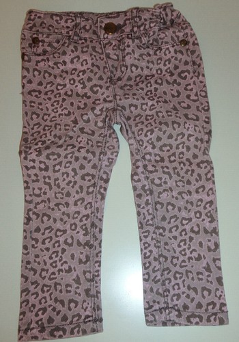Rosa braun gemusterte jeans - gemusterte,