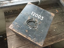 2.WK seltene Transportkiste Kurskreisel Modell 8, "djz", für Kampfpanzer IV u. V