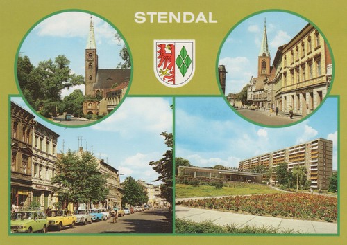 Alte ddr ansichtskarte stendal - ansichtskarte,