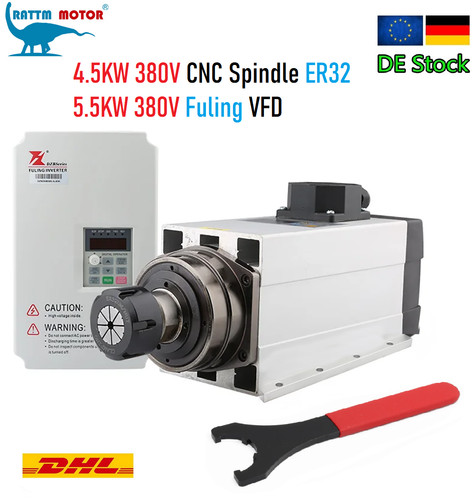 Cnc spindle 5kw 380v - 4.5kw,