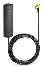 Autoradio DAB+ Antenne SMB Stecker mit Signal Verstärker (Booster) Kfz Fenster