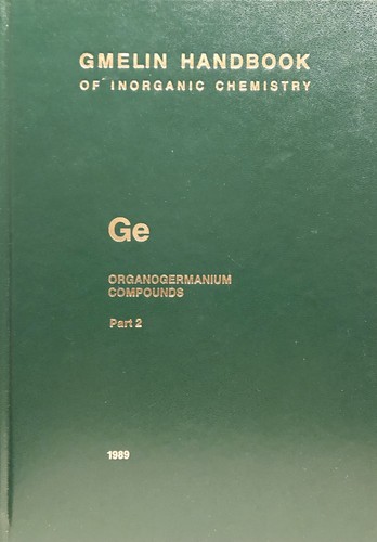 Organogermanium compounds - ge,