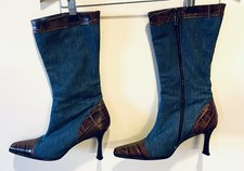 Designer Jeans Stiefel mit
