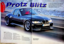 Sport Auto 02/1998 BMW Z3 M Roadster von Hamann mit 345PS im TEST auf 2 Seiten