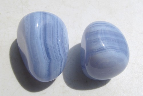 Chalcedon blau