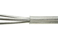 Schlauchleitung transparent 3x0,75 rund PVC-Kabel Deckenlampe Lampenleitung DIY