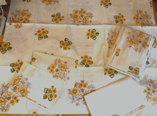 Bettwäsche DDR PLANET Blumen 8-teilig 2x Bezug 4x Kissen 2x Laken UNBENUTZT BW