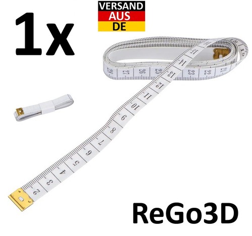 Gummiertes maßband - 1x,