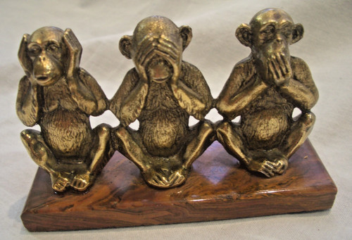 Die drei affen figur skulptur - affen,