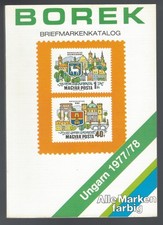 Borek Briefmarkenkatalog Ungarn 1977/78