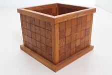 Blumentopf Blumenkübel Übertopf Holz Handarbeit Einzelstück Mosaik (24)